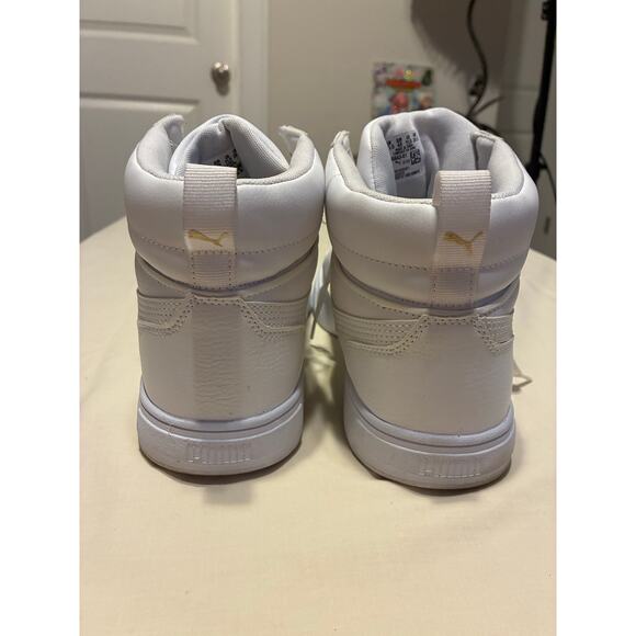 Puma SoftFoam High Top Sneakers White Leather Men’s 11.5 EU 45 Athletic Shoes main image 5